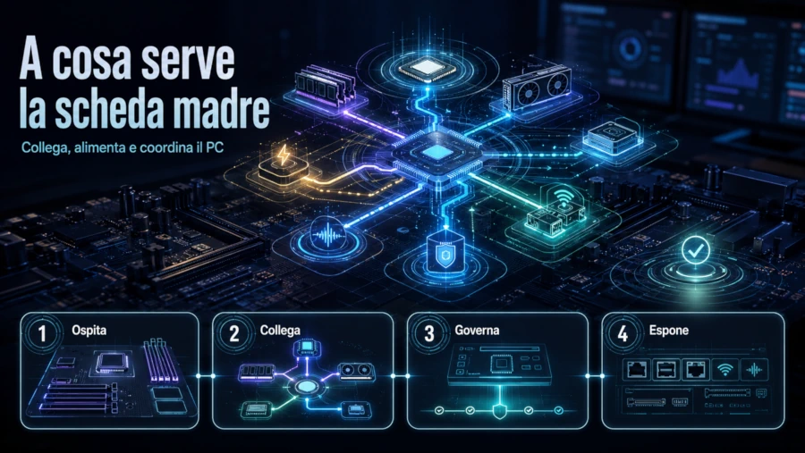A cosa serve la scheda madre: funzioni, ruolo e limiti