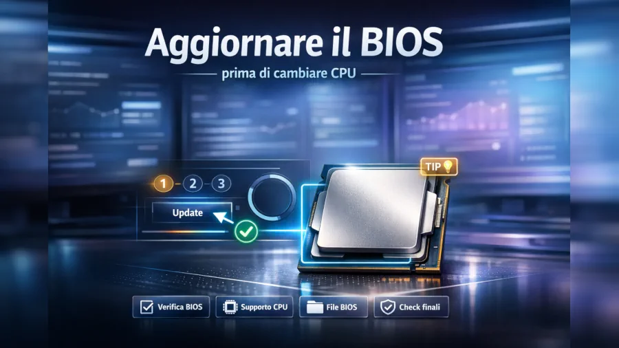 Quando aggiornare il BIOS prima di cambiare CPU