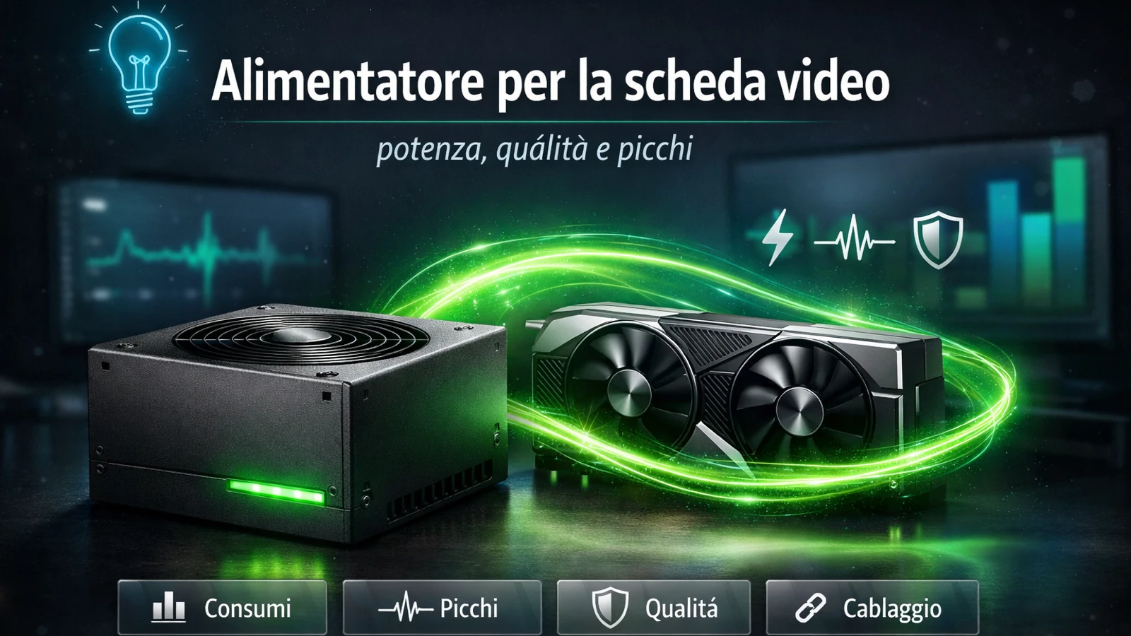 Che alimentatore serve per la scheda video: come dimensionare il PSU