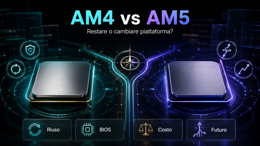 AM4 vs AM5 per upgrade: restare o cambiare piattaforma?