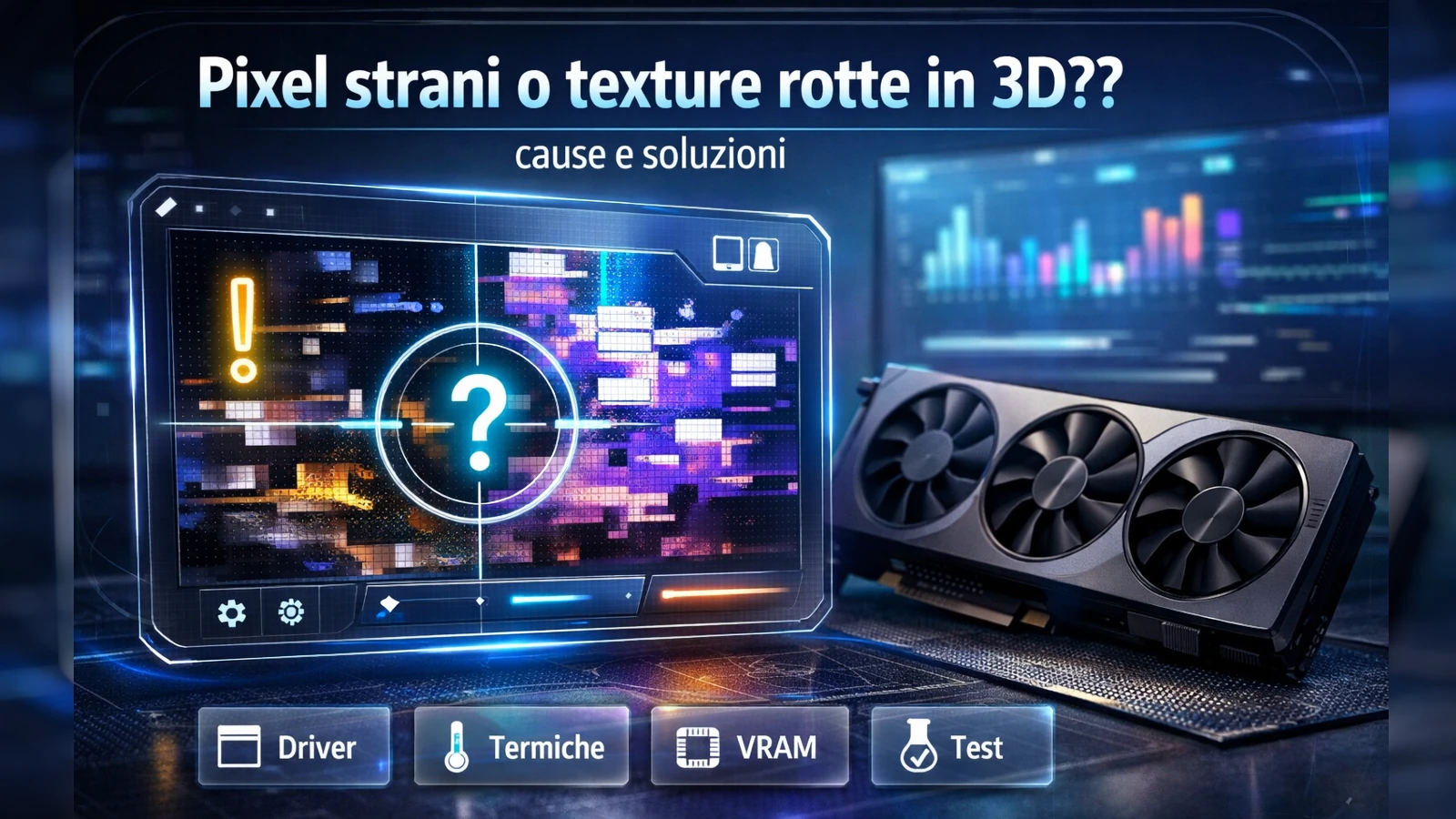 Artefatti scheda video: driver, VRAM o temperature? Come capirlo