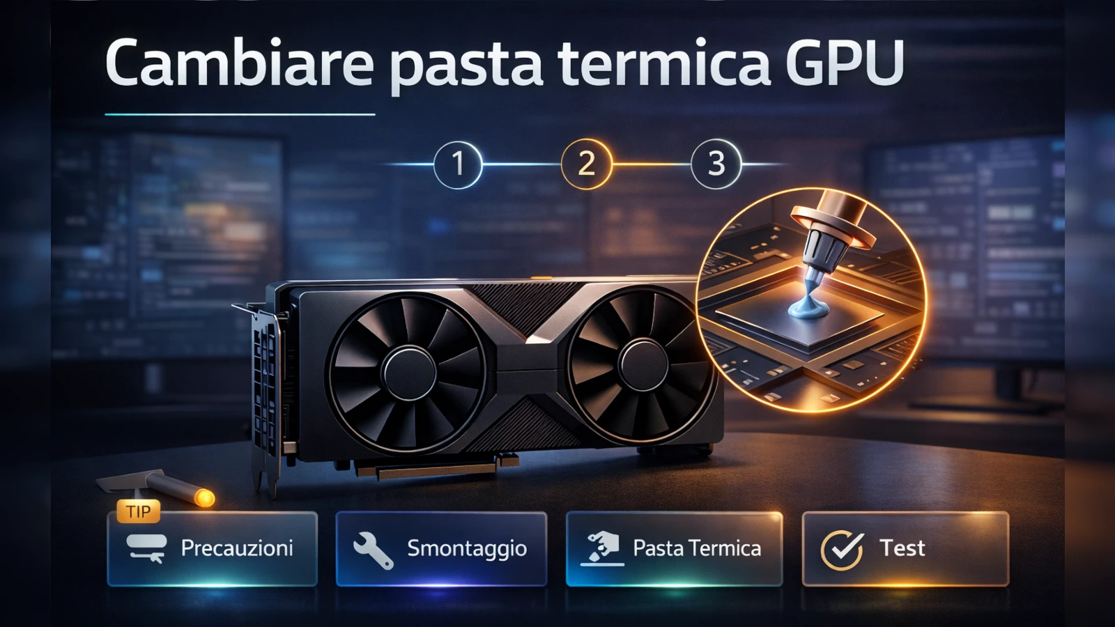 Come cambiare la pasta termica della GPU in sicurezza