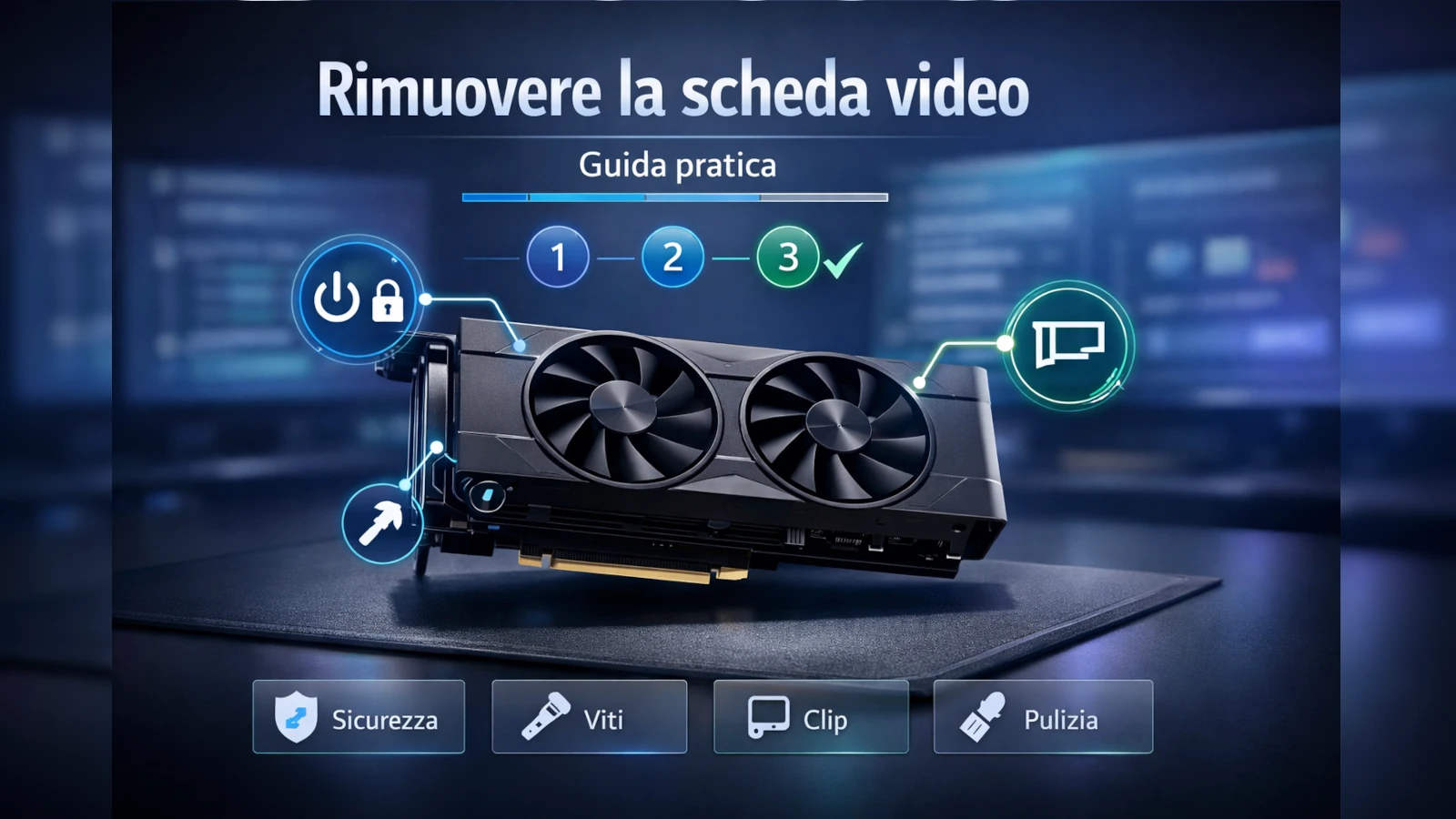Come rimuovere una scheda video dal PC in modo sicuro