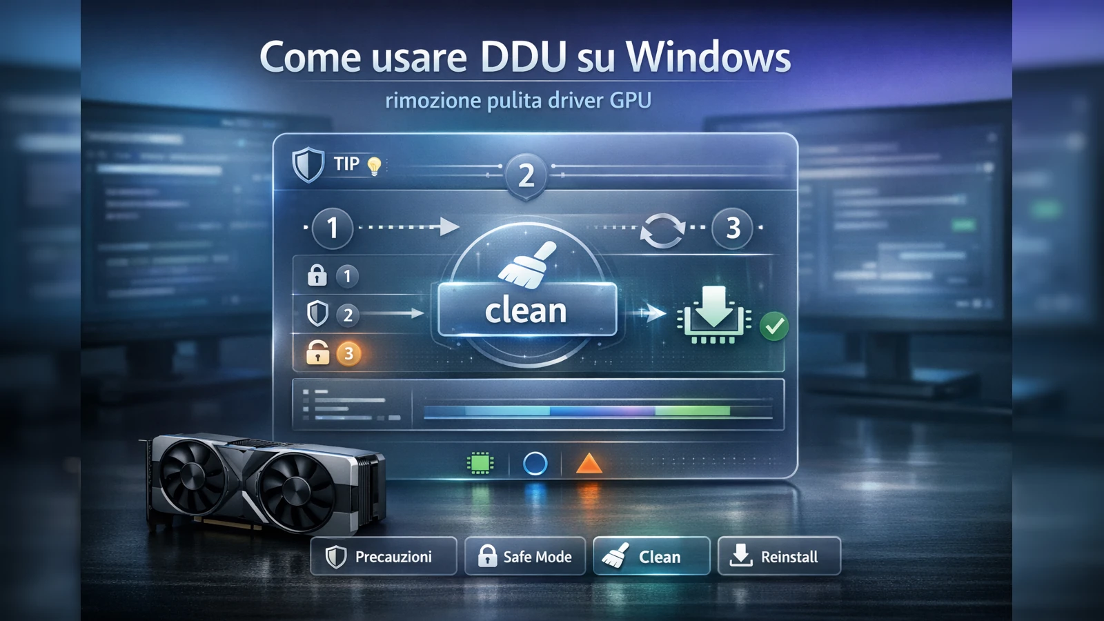 Come usare DDU per reinstallare i driver grafici da zero