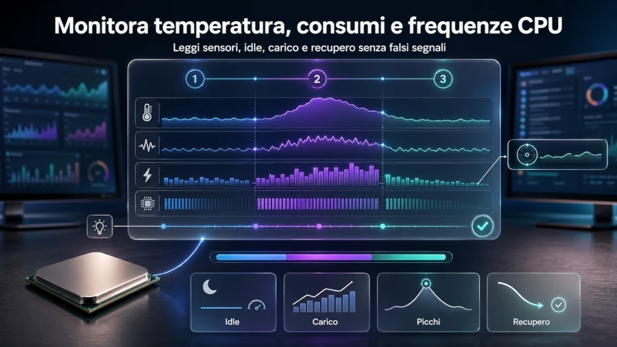 Come monitorare temperatura, consumi e frequenze della CPU