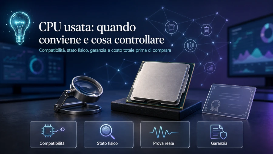 CPU usata: controlli e rischi prima di comprare