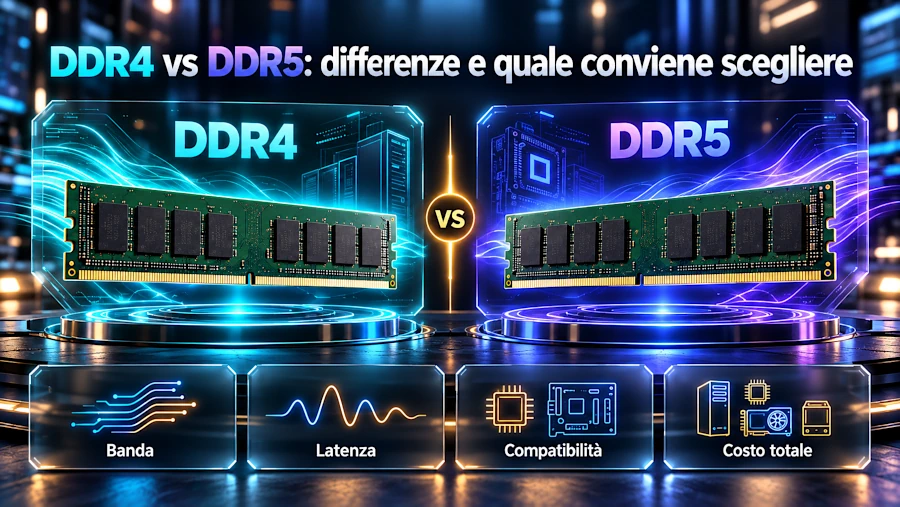 DDR4 vs DDR5: differenze e quale conviene scegliere