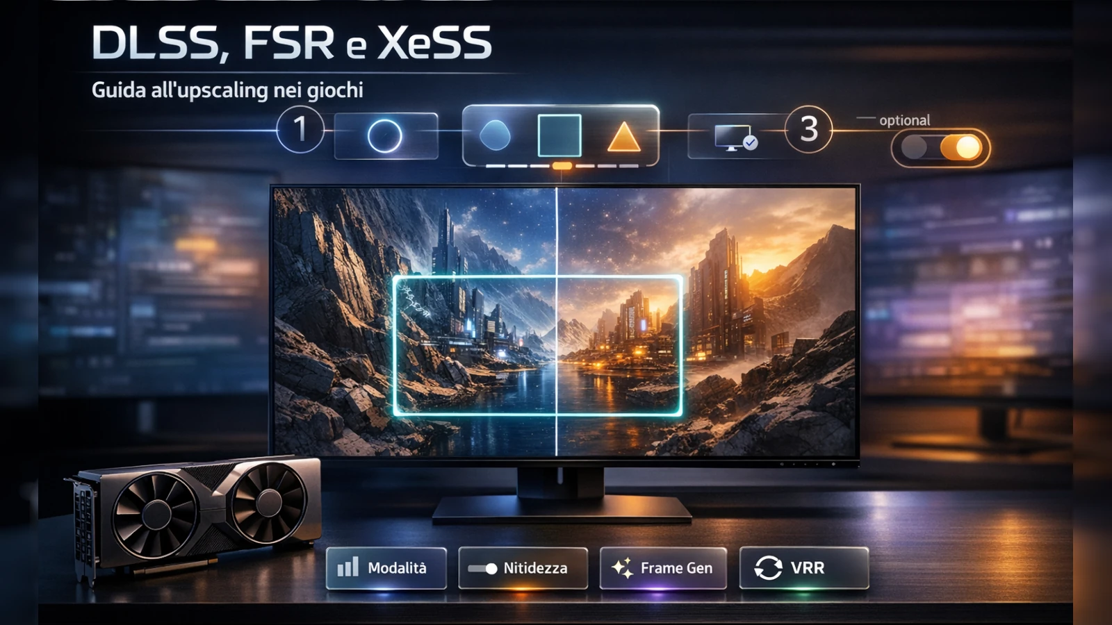 Upscaling nei giochi: come impostare DLSS, FSR e XeSS