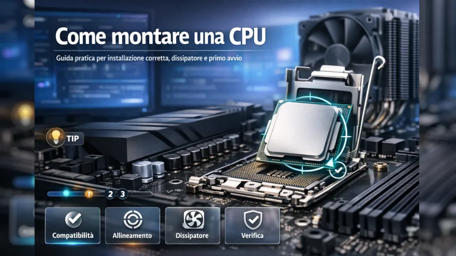 Come installare una CPU desktop senza errori