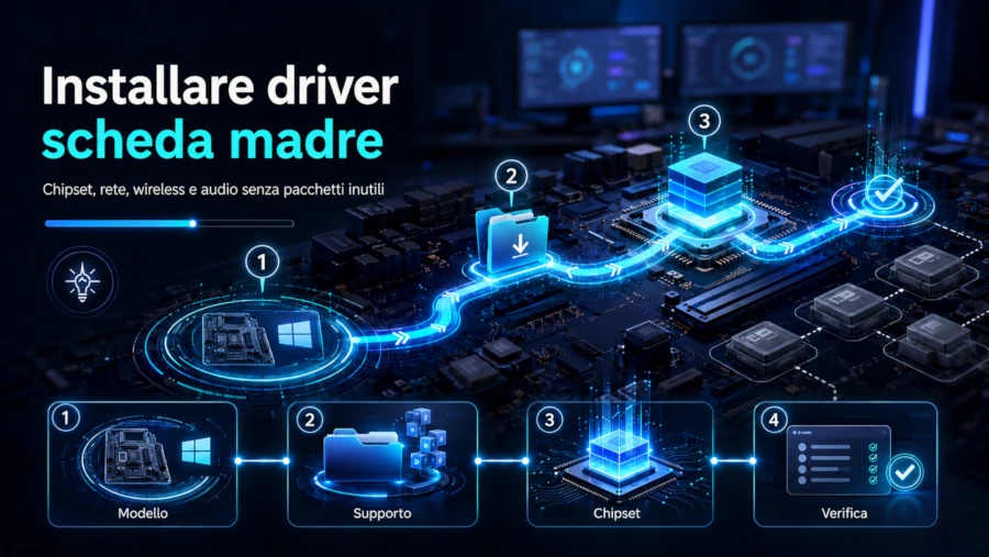 Driver scheda madre: quali installare e in che ordine