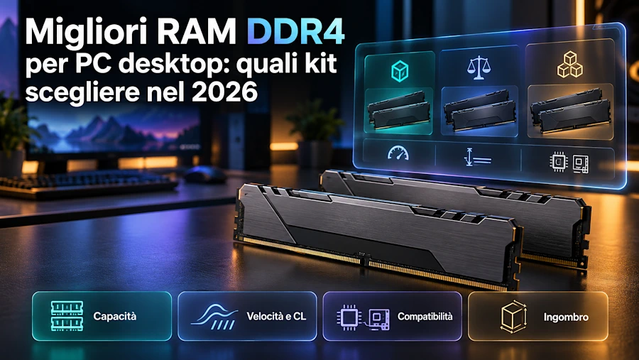Migliori RAM DDR4 2026: 8 kit da 16, 32 e 64 GB a confronto