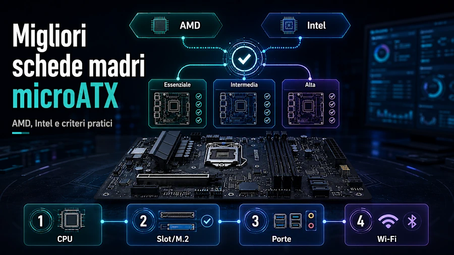 Migliori schede madri microATX: quali scegliere per AMD e Intel