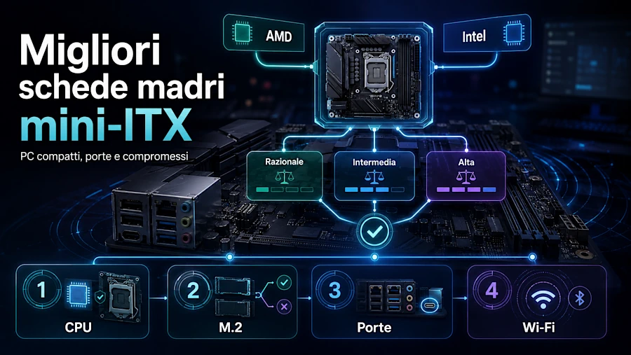 Migliori schede madri mini-ITX per PC compatti