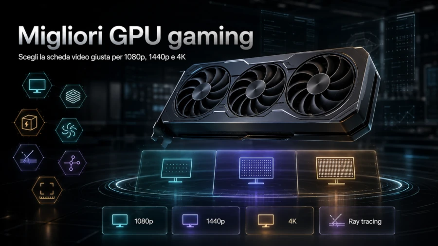 Migliori GPU per gaming: scelte per 1080p, 1440p e 4K