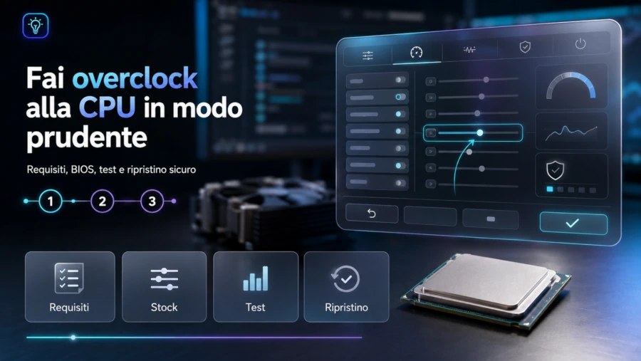 Fare overclock alla CPU: requisiti, procedura e limiti