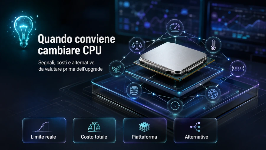 Quando conviene cambiare CPU: segnali, costi e alternative