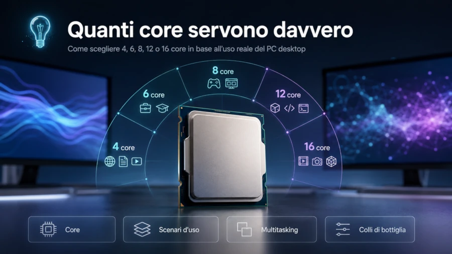 Quanti core servono per una CPU desktop?