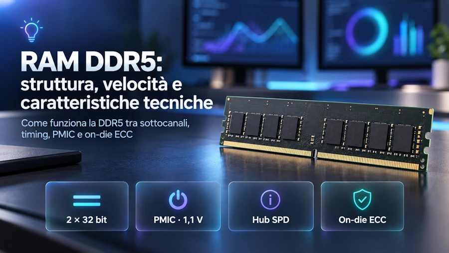 RAM DDR5: come funziona e quali caratteristiche ha
