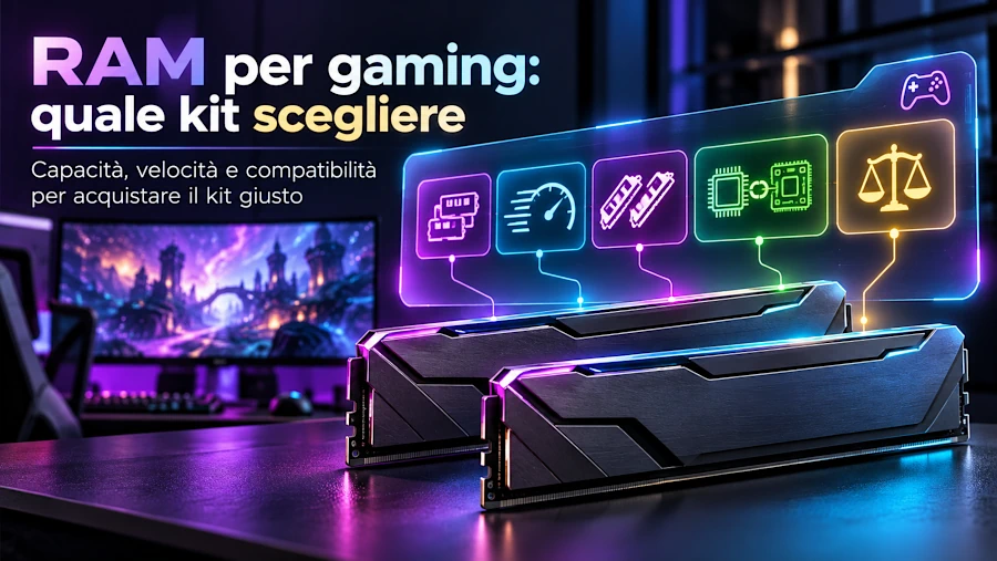 RAM per gaming: quanta serve e quale kit scegliere