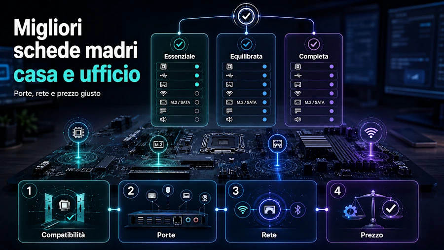 Migliori schede madri per casa e ufficio