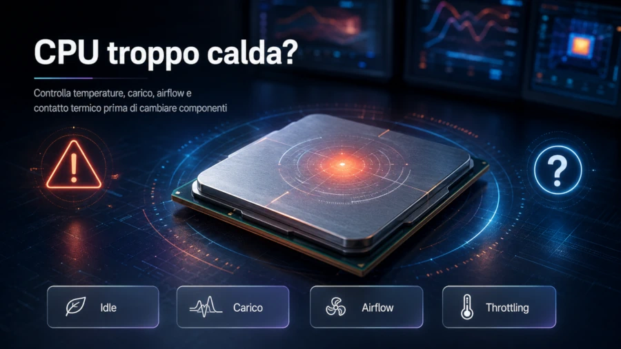 CPU troppo calda: perché scalda e come raffreddarla