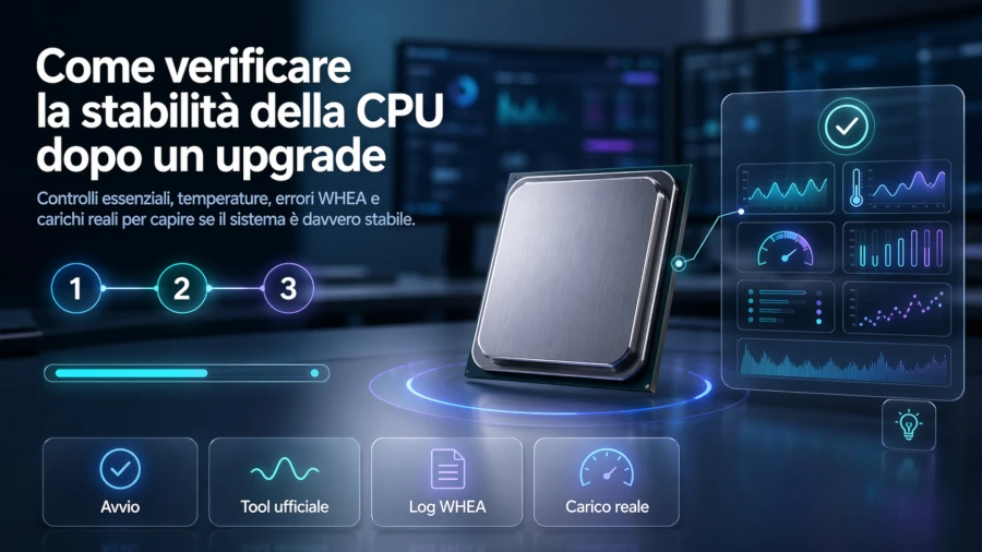 Come verificare la stabilità della CPU dopo un upgrade